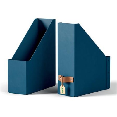 Zakladač, kartónový, 100 mm, LEITZ "Puro", modrý