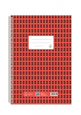 Špirálový zošit, A4, francúzske štvorčeky, 70 listov, FŰZFŐI "Novum"