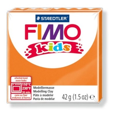 Modelovacia hmota, 42 g, FIMO "Kids", oranžová