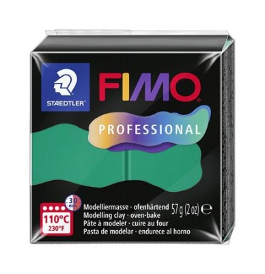 Modelovacia hmota, 57 g, vypaľovacia, FIMO "Professional", zelená
