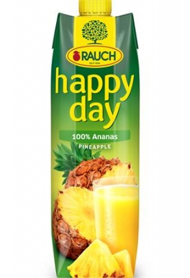 Ovocná šťava, 100%, 1 l, RAUCH "Happy day", ananas