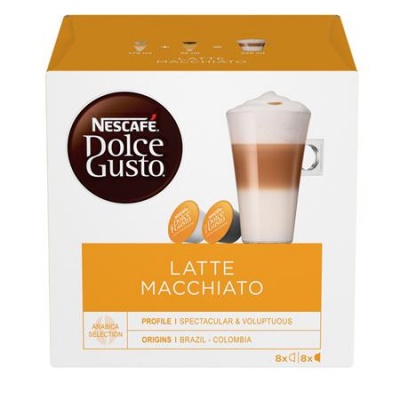 Kávové kapsule, 16 ks,  NESCAFÉ DOLCE GUSTO "Latte Macchiato"