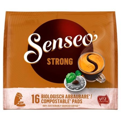 Kávové kapsule, 16 ks, 111 g, DOUWE EGBERTS "Senseo",  Strong