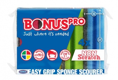 Špongia na riad, tvarovaná, 4 ks, BONUS