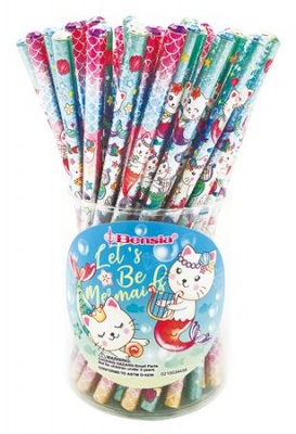 Grafitová ceruzka, balenie, HB, ICO "Bensia", trblietavá