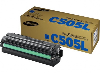 CLT-C505L toner pre SL-C2620DW, SL-C2670FW tlačiarne, SAMSUNG, cyan, 3,5k