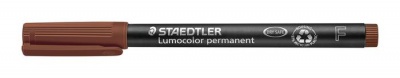 Permanentný popisovač, OHP, 0,6 mm, STAEDTLER "Lumocolor® 318 F", hnedá