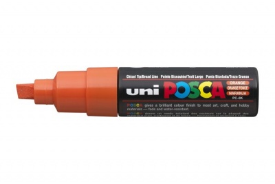 Dekoračný popisovač, 8 mm, UNI "Posca", oranžový