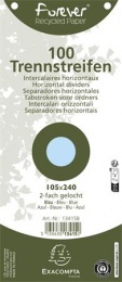 Rozraďovač, kartónový, 105x240 mm, EXACOMPTA, svetlomodrý