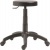 Pracovná stolička, plynový piest, čalúnená, plastový podstavec, "1030 ZON", čierna