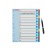 Register, laminovaný kartón, A4 Maxi, 1-12, prepisovateľný, ESSELTE