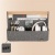 Stolový organizér s držadlom, prenosný, filc, 38x19 cm, LEITZ "Fabric", sivý