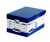 Archívny kontajner, kartónový, ergonomický úchyt, otváranie veka nahor, "BANKERS BOX® by FELLOWES®", modrý