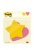 Samolepiaci poznámkový blok, tvar srdca a hviezdy, 70x72 mm, 2x30 listov, žltá a ružová