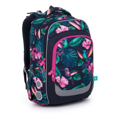 Školský batoh s kolibríkmi Topgal LORI 25008 G, 2. - 5. trieda